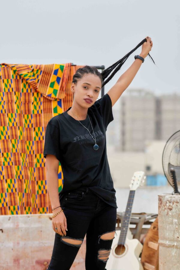 T-shirt lets change the street noir