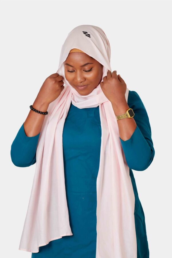 Chale rose claire-1