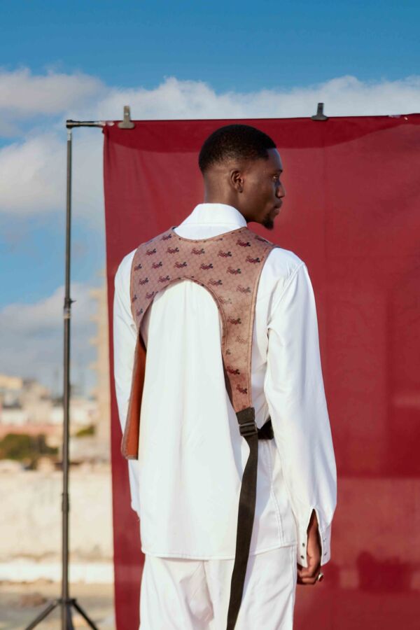 Harnais en cuire classique marron-2