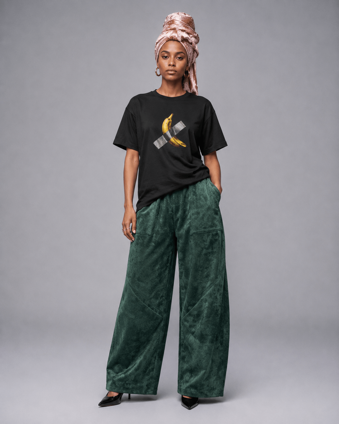 Teeshirt Banana noir
